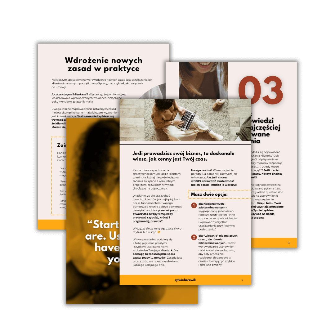 5 prostych usprawnień w obsłudze klienta POBIERZ ZA 0 ZŁ! 5 prostych usprawnień w obsłudze klienta